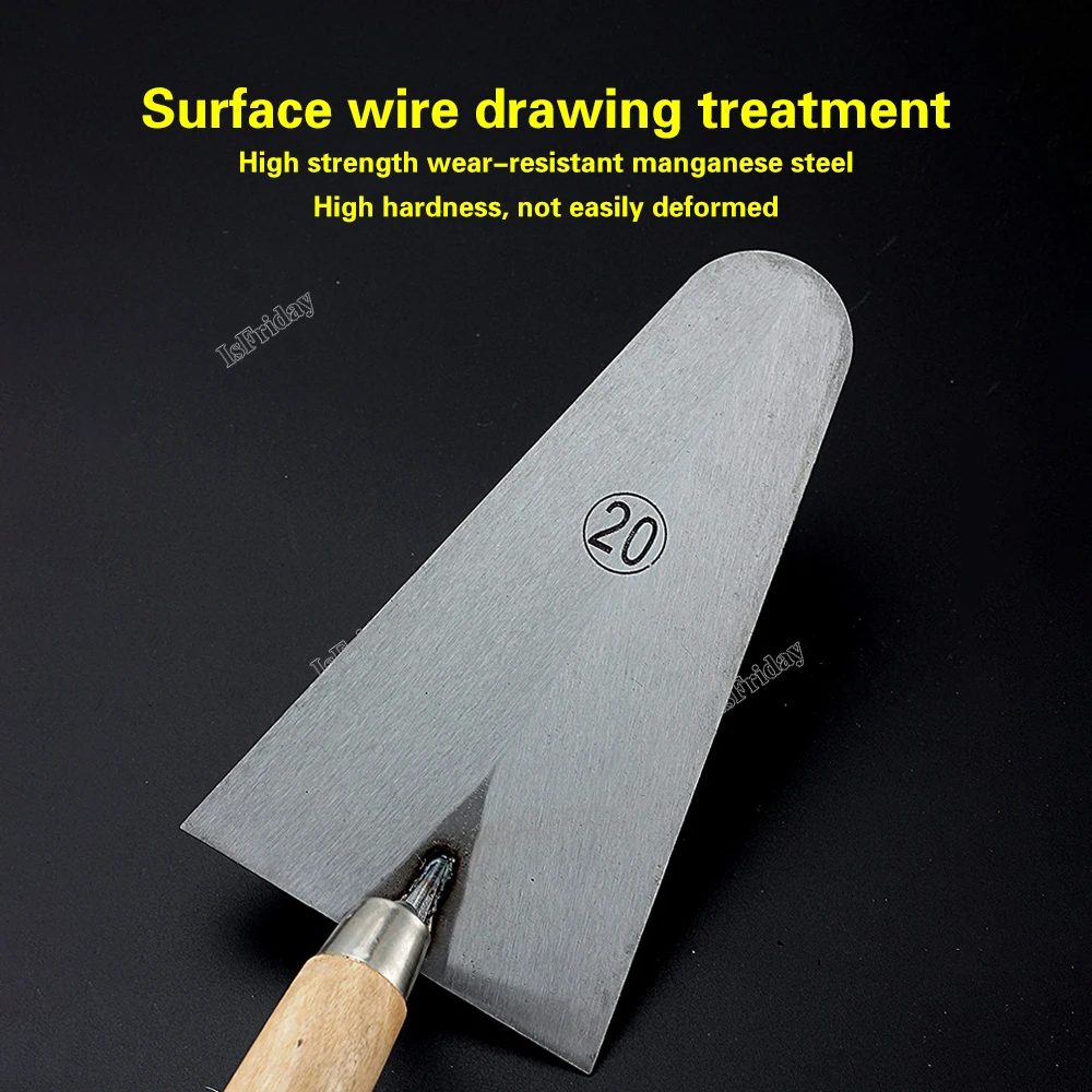 Cement Float Margin Trowel Bucket Stainless Steel Concrete Finishing Trowel Spatula Construction Tools Wall Plastering Hand Tool 3