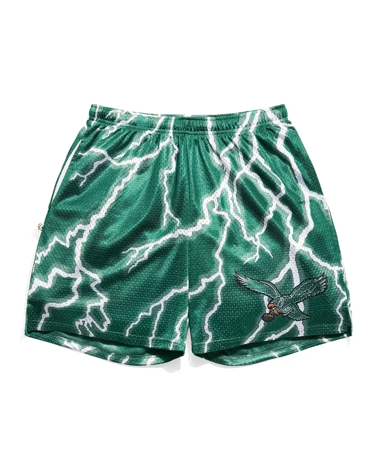 Summer American Football Sports Shorts Men Women Rugby Team Fans Shorts Breathable Fast Dry 3D Printed Lightning Eagle -