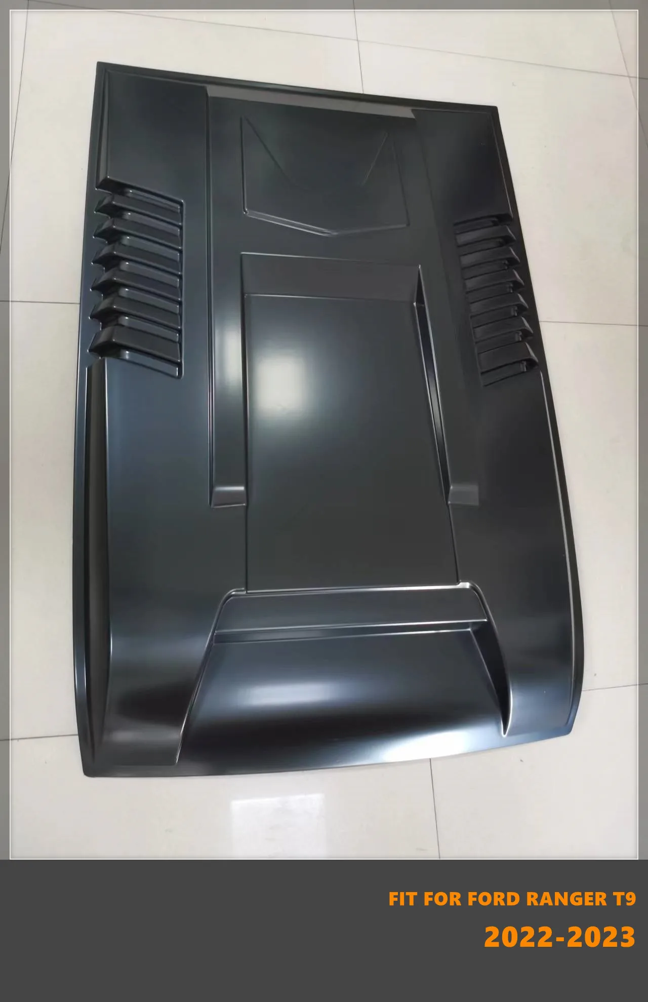 

ABS Black Bonnet Scoop Bonnet Hoot Front Car Cover Seven Styles Fit For Ford Ranger T9 2022-2023