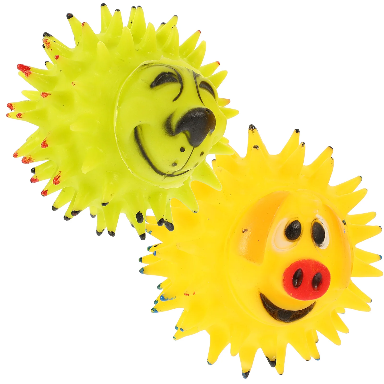 

2 Pcs Pet Toy Ball Puppy Supply Toys Interesting Molar Favor Pets Lovely Shape The Dog Funny Chewing