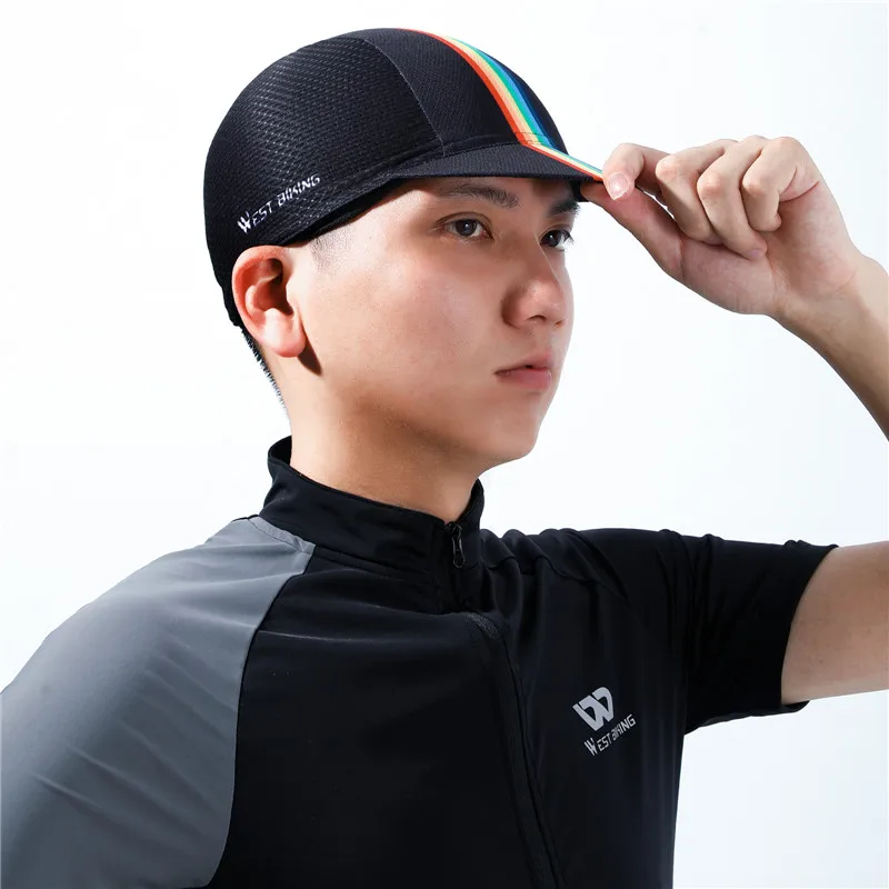 WEST BIKING Summer Cycling Caps Ice Silk Anti-UV Sports Bicycle Cap Men Women Cool Breathable Helmet Liner Hat Cycling Equipment 4