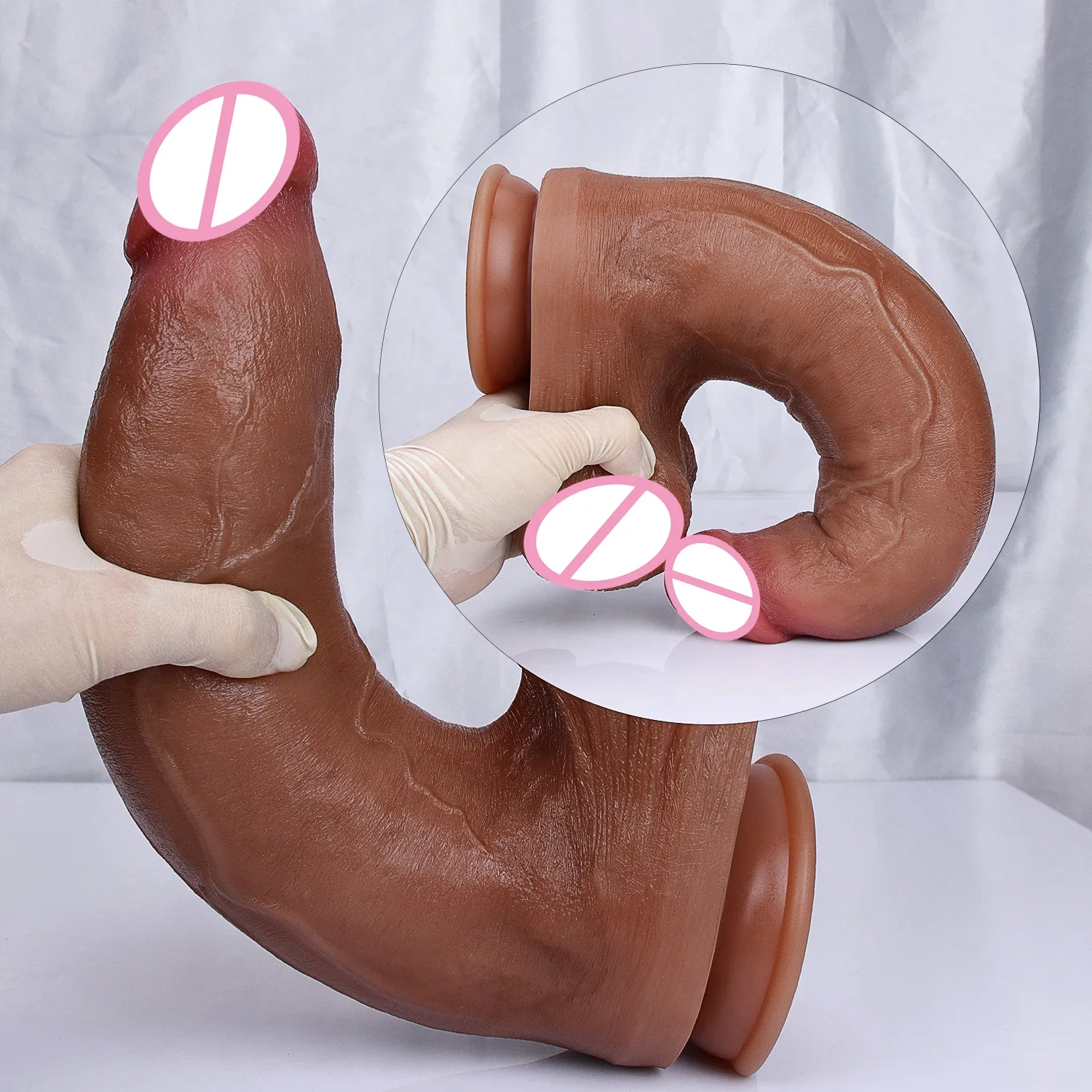 Sex Toys Realistic Long Dildo Soft Silicone Vaginal Masturbators Penis Erotic Toy for Women Suction Cup Thick Glans Dick