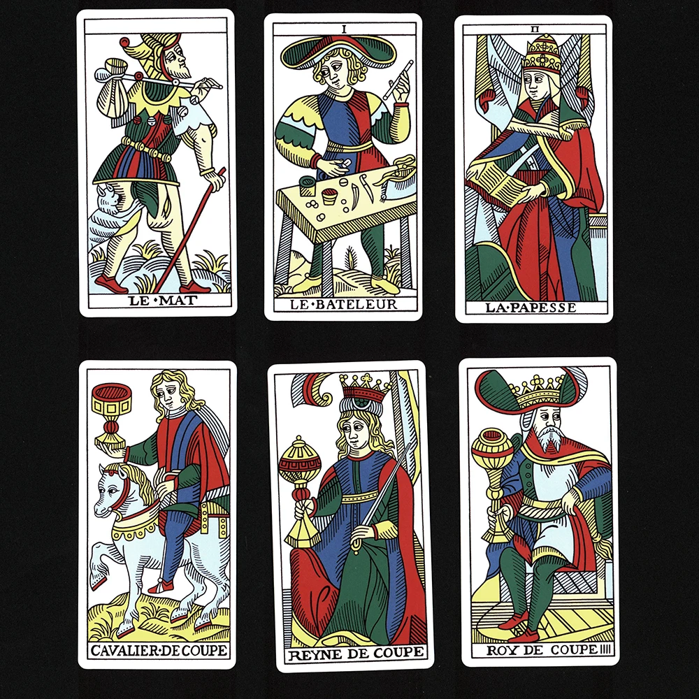 Tarot Cards with Guide Book.Tarot De Marseille.tarot Cards for Beginners.Fate Divination.Divination Tarot Cards 2