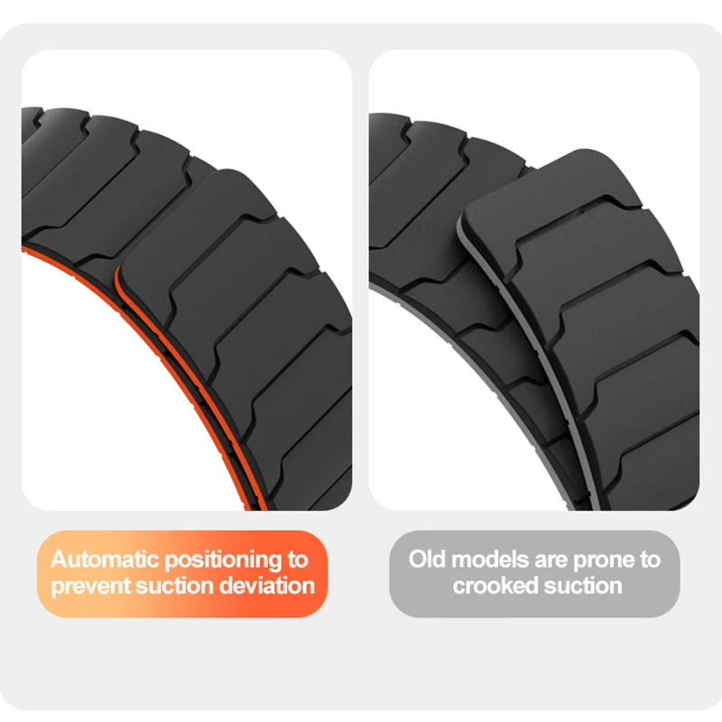 Sleek Magnetic Silicone Watch Band with Loop Strap – Universal Fit