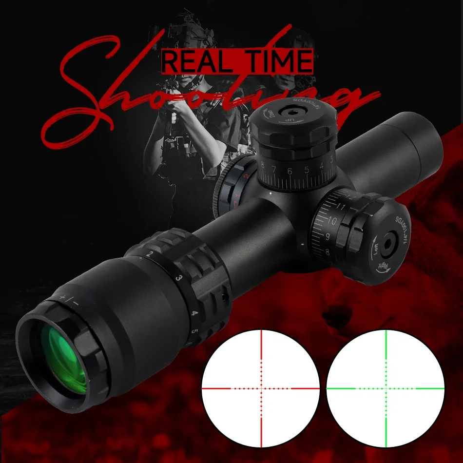 

2-8x20IR SFP Hunting Optics Scope Reflection Cross-Hair Reticle Tactical Compact Riflescope Metal Sight Fit 11mm/20mm Rail Mount