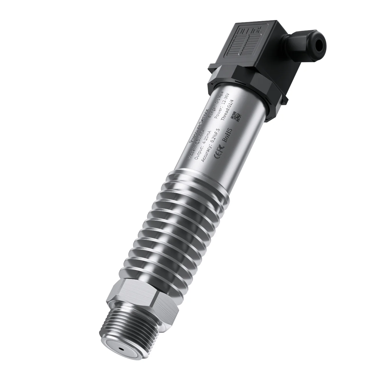 High Temperature 200℃ Pressure Transmitter 1bar 16bar 25bar 1.6Mpa 4-20mA 0-10V RS485 Pressure Sensor Transducer