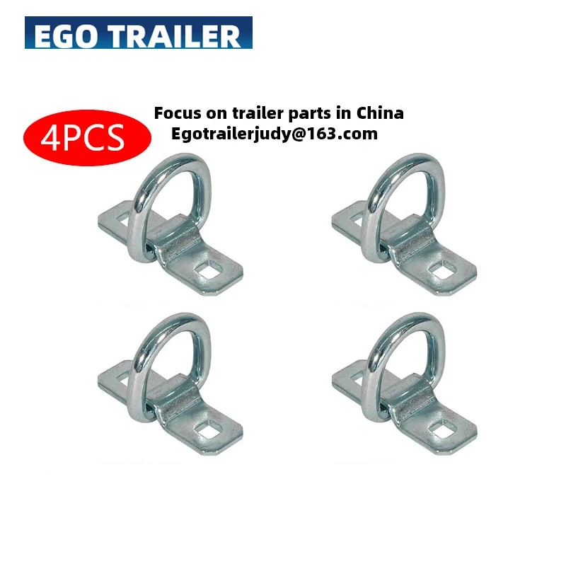 4XPCS Top quality recessed tie down,deck ring, lashing ring, rope ring D ring tie down point anchor trailer parts accessories 21mm anti theft metal easy to pull buckle rope retractable key holder elastic keychain sporty retractable key ring nurse parts