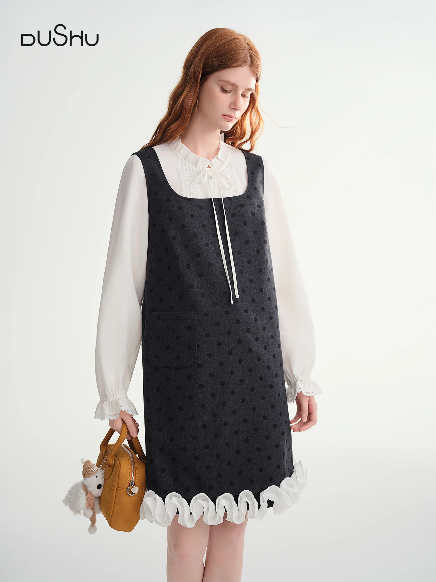 DUSHU Plus Size Women Sleeveless Vest Long Dress 2025 Summer New French Elegant Temperament High Waist Strappy Dress main image 1
