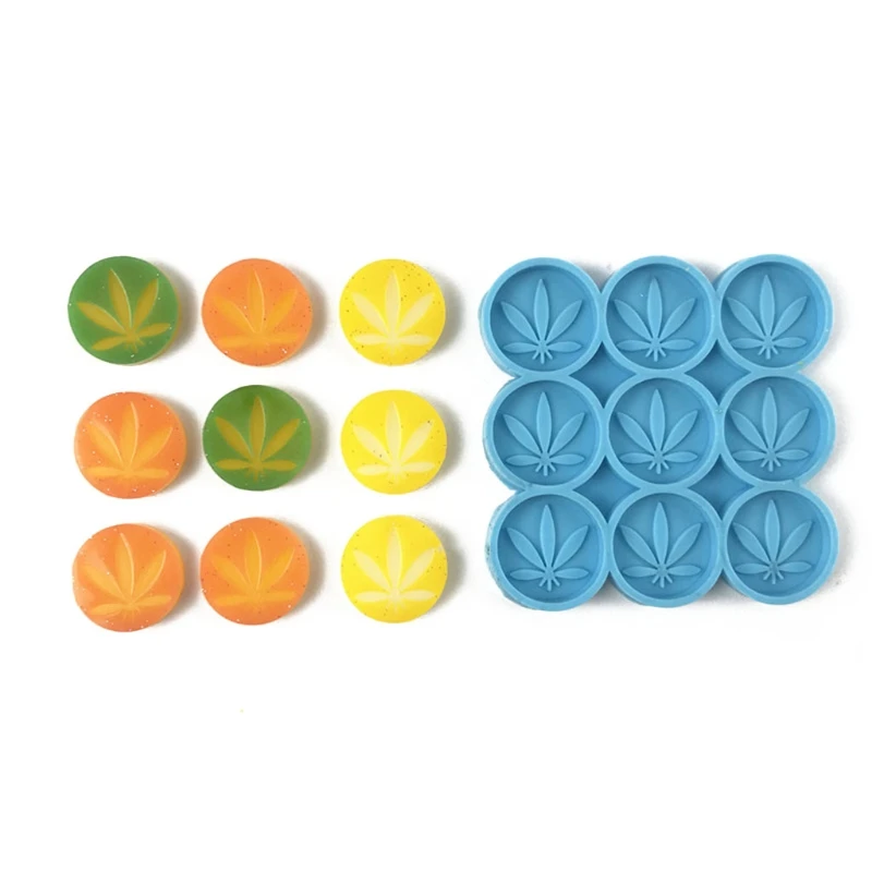 

9-полостей в виде листьев, шашек, форма для эпоксидной смолы, украшение для кулона, силиконовая форма, сделай сам, ремесла, для