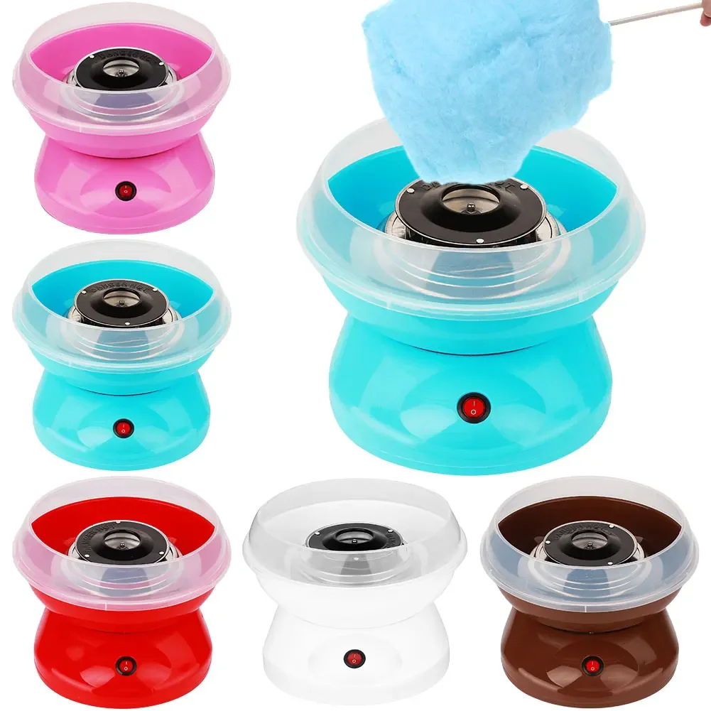 Portable DIY Cotton Candy Maker with 10 Marshmallow Sticks Sugar Scoop 450W Marshmallow Machine Mini Electric Cotton Candy Maker