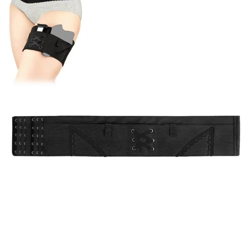Women Thigh Holster Adjustable Invisible Leg Strap Non-slip Outdoor Hunting Thigh Strap Pistols Holder Leg Garter Wrap Belt