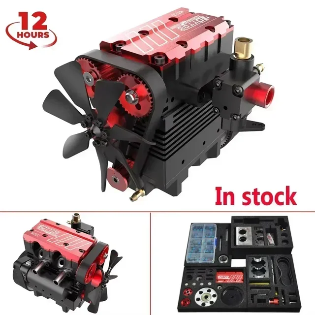 TOYAN FS-L200 Engine Model Toy Full Metal Hand-made Electric High-end Scientific Experiment Teaching Aids Engine and Base Gift 2