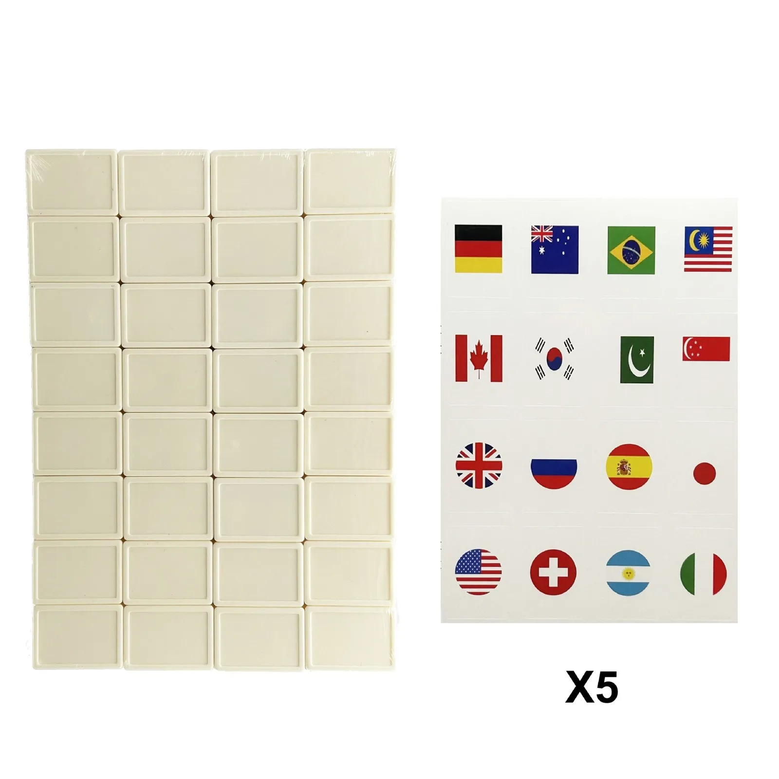 65 Tiles Seaside Escape Game Block Party Board Game Card Game Set Party Event Pattern Battle Game Props Supplies ﻿ 2