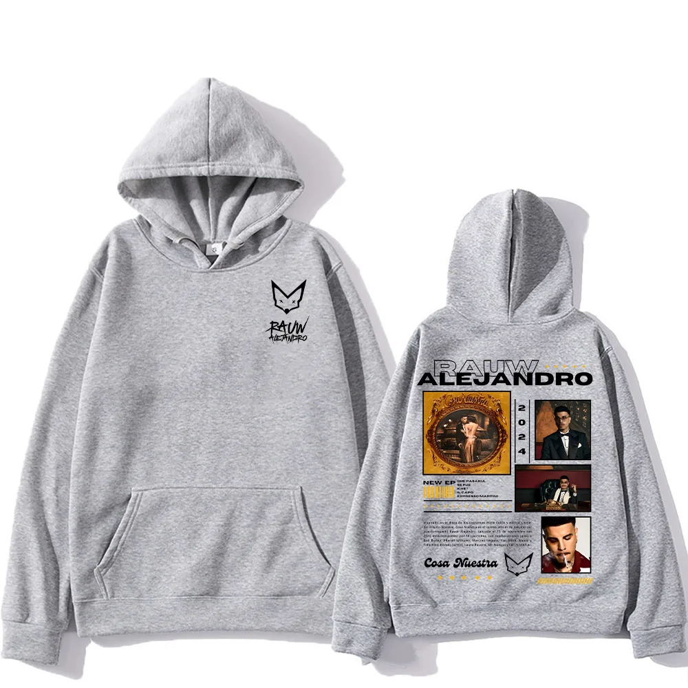 Rauw Alejandro New Hoodie Fanshion Printing Sweatshirt Autumn Unisex High Street Loose Clothing Tends Classic Versatile Pullover 2