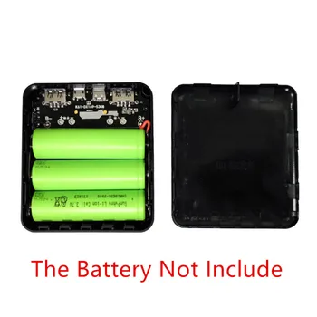 FAI DA TE 3*18650 Batteria Power Bank Caso 2 Porta USB Saldatura Gratuita Supporto Della Batteria Borsette Nessuna Saldatura Scatola di Immagazzinaggio Per Il Ricarica Del Telefono Nuovo