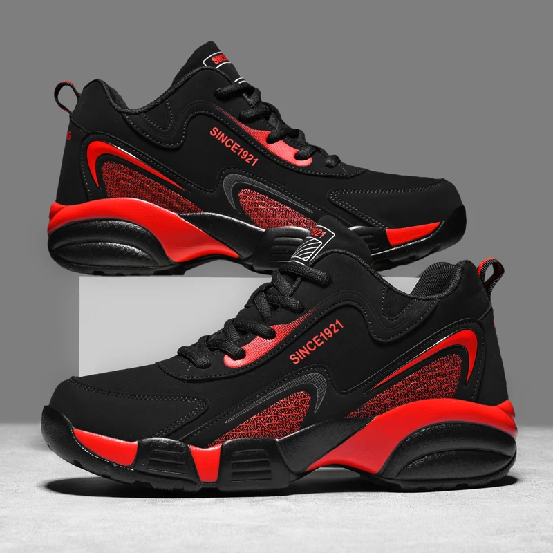 Men Shoes Fashion Thick Bottom Sneakers Breathable Running Tennis Shoes Breathable Comfortable Casual Shoe Zapatillas De Hombre