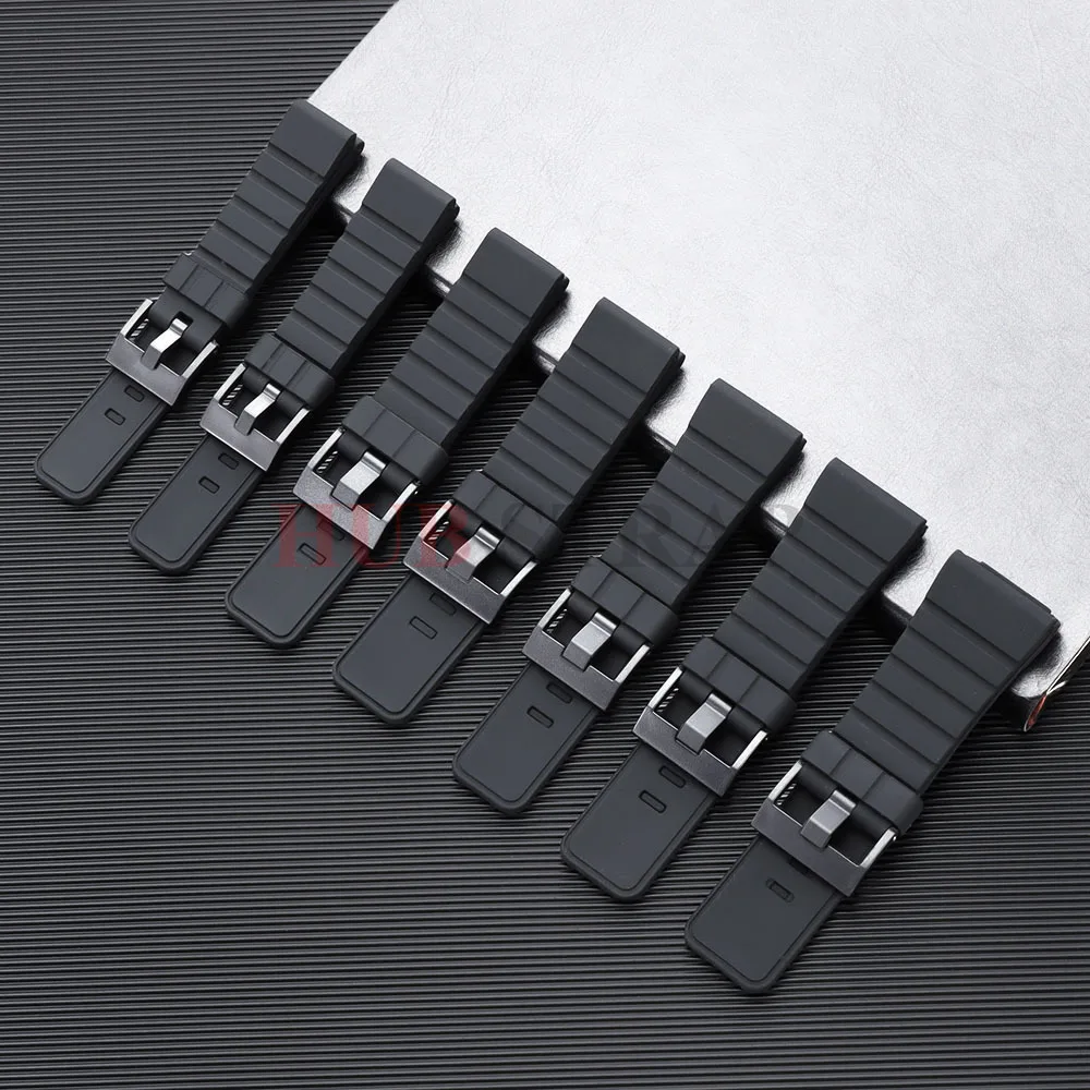 Waterproof Silicone Sport Watchband - Large Size Universal Wristband