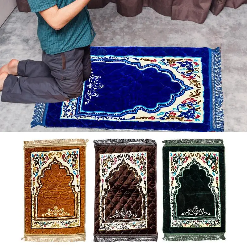 

Muslims Prayer Rug Portable Muslims Praying Mat Worship Carpet Mats Islamic Turkish Prayer Rugs For Ramdan Kareem Islam Eid Gift