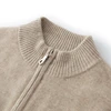 Men's Winter Cashmere Sweater Medium Thick Half High Collar Half Zipper Classic Loose Sweater 100% Cashmere Knitted Top 5
