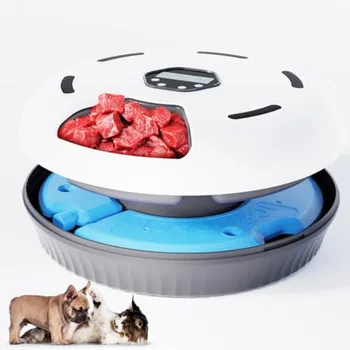 Automatic Wet Food Cat Feeder Auto Refrigerated Wet Foods Feeder for Cats Dogs 6 Meal Timed Fresh Foods Dispenser with 2 Ice Pa 1