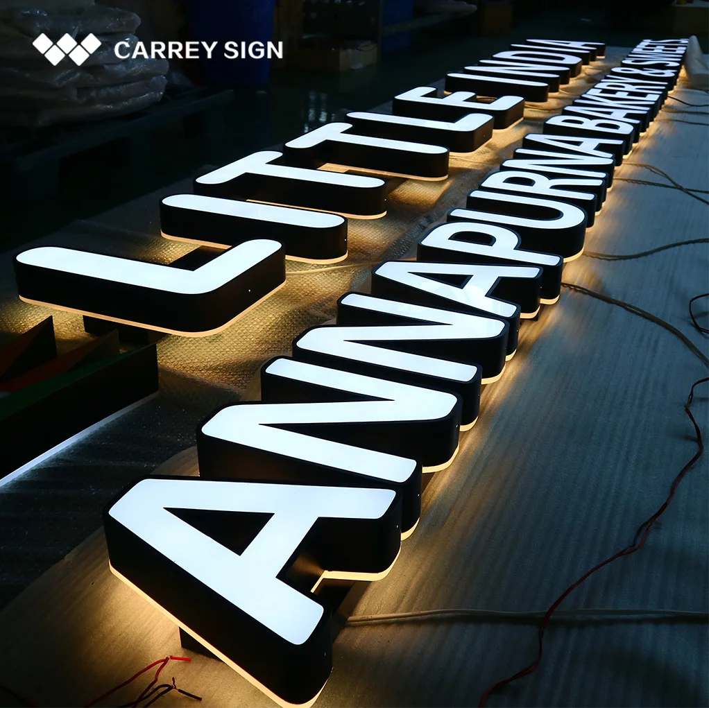 Custom 3d Led Business Signs Outdoor Advertising 3d Led Letter Signs