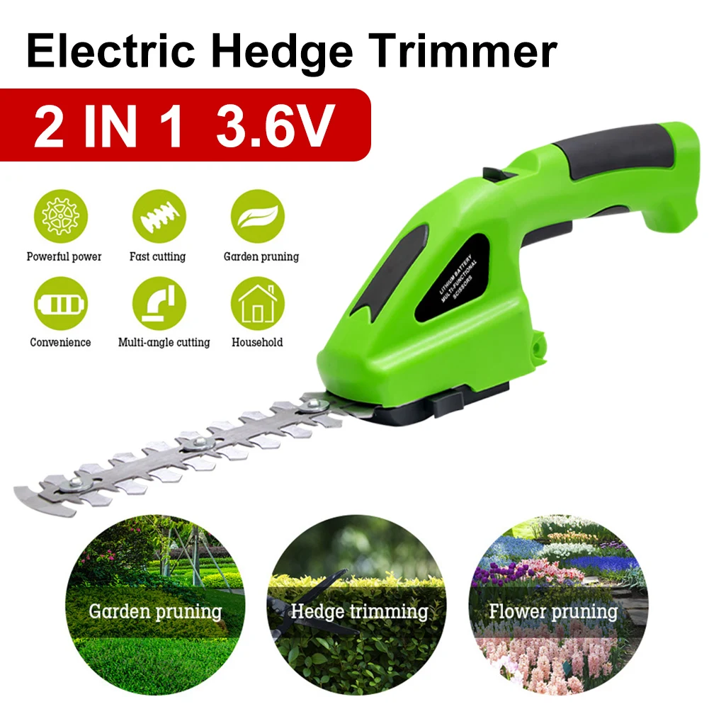 SAKER 20V Cordless Hedge Trimmer Assemblable Trim Branches High Speed  Hand-held Outdoor Gardens Gardening Electric-Powered Saw - AliExpress