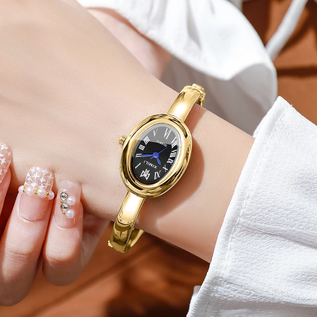 Elegant Oval Roma Dial Women Quartz Watch Fashion Bracelet Strap Ladies Wristwatch Reloj Mujer Girls Clock Gift 3 Elegant Oval Roma Dial Women Quartz Watch Fashion Bracelet Strap Ladies Wristwatch Reloj Mujer Girls Clock Gift 3