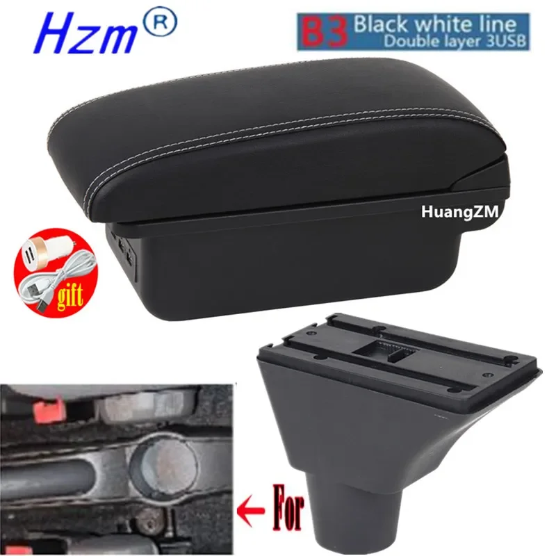 Box Bracciolo Per Fiat Panda II - Vanoportaoggetti Con Portabicchieri, Nero, Doppio Strato - Foto 12