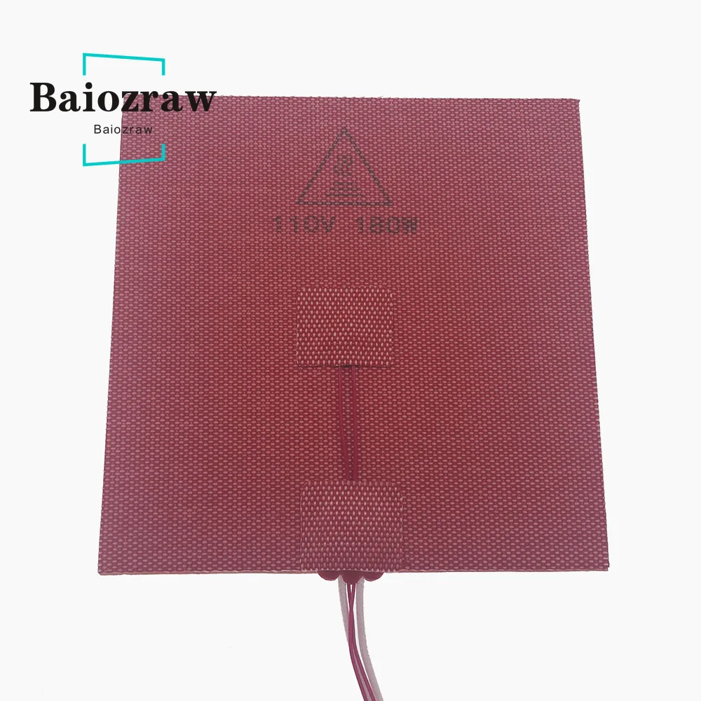 

Baiozraw, конструкция, 3D-принтер k3, силиконовый коврик, Подогреваемая кровать 110/220 В 180 Вт