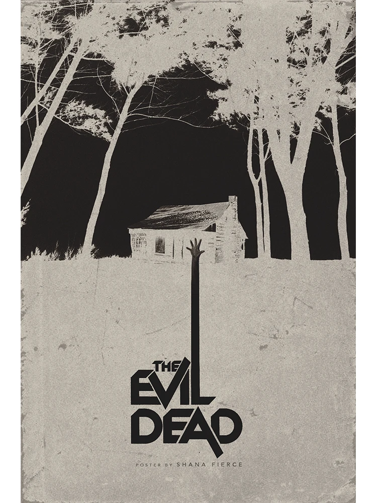 thumbnail image 1 of Póster de pared de The Evil Dead, película de terror clásica, pintura en lienzo, impresión e imagen para la decoración moderna del hogar, bar y sala de estar familiar, 1 of 5