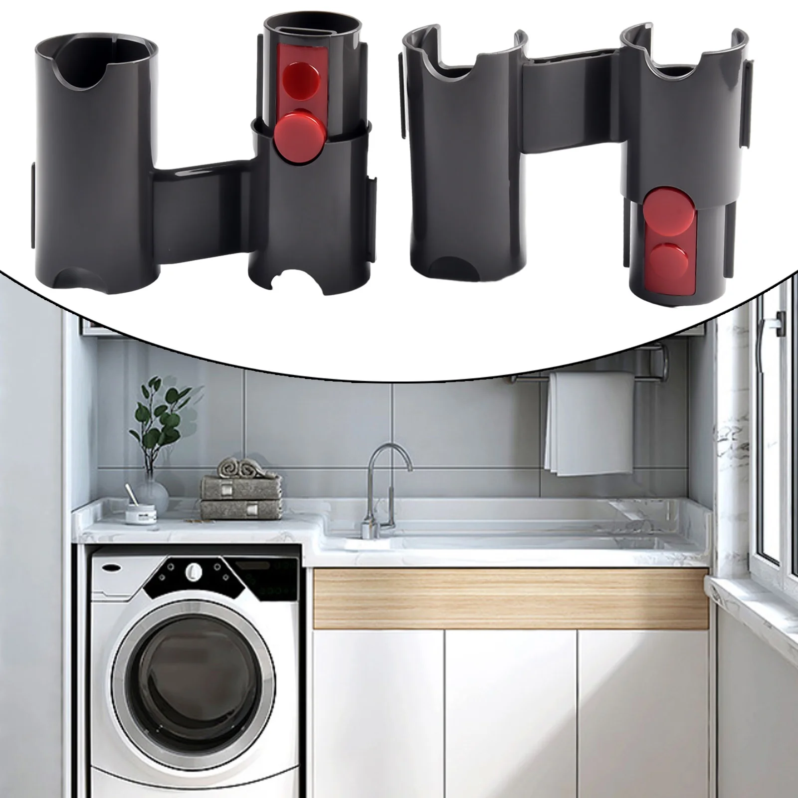 2Pcs Vacuum Cleaner Place Brush Head Nozzle Cleaning Bracket Storage Shelf Holder For Dyson V7 V8 V15 V10-V12 Vacuum Cleaner