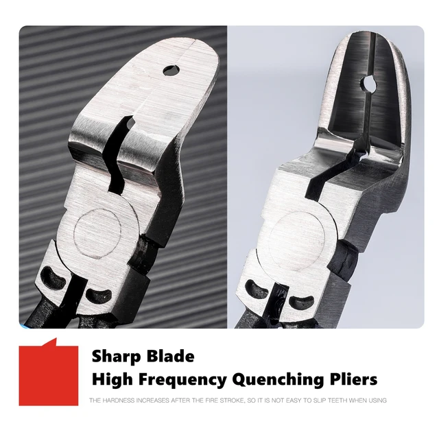 Pinza diagonale multifunzionale Pinza per clip per auto Pinza per serraggio rivetti per auto Pinza spelafili Strumento per rimozione cacciavite per punti metallici 3