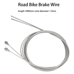 ZTTO Stainless Steel Bike Shift & Brake Cable - 2100mm Durable Zinc-Coated Wire (Zinc Road Brake x2)