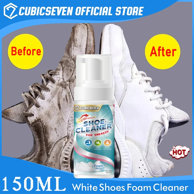 White Shoe Cleaner Shoe Cleaner Foam Spray Shoe Polish Foam Type Dry  Cleaning Foam Agent For Canvas White Sneakers Tennis Shoes - AliExpress