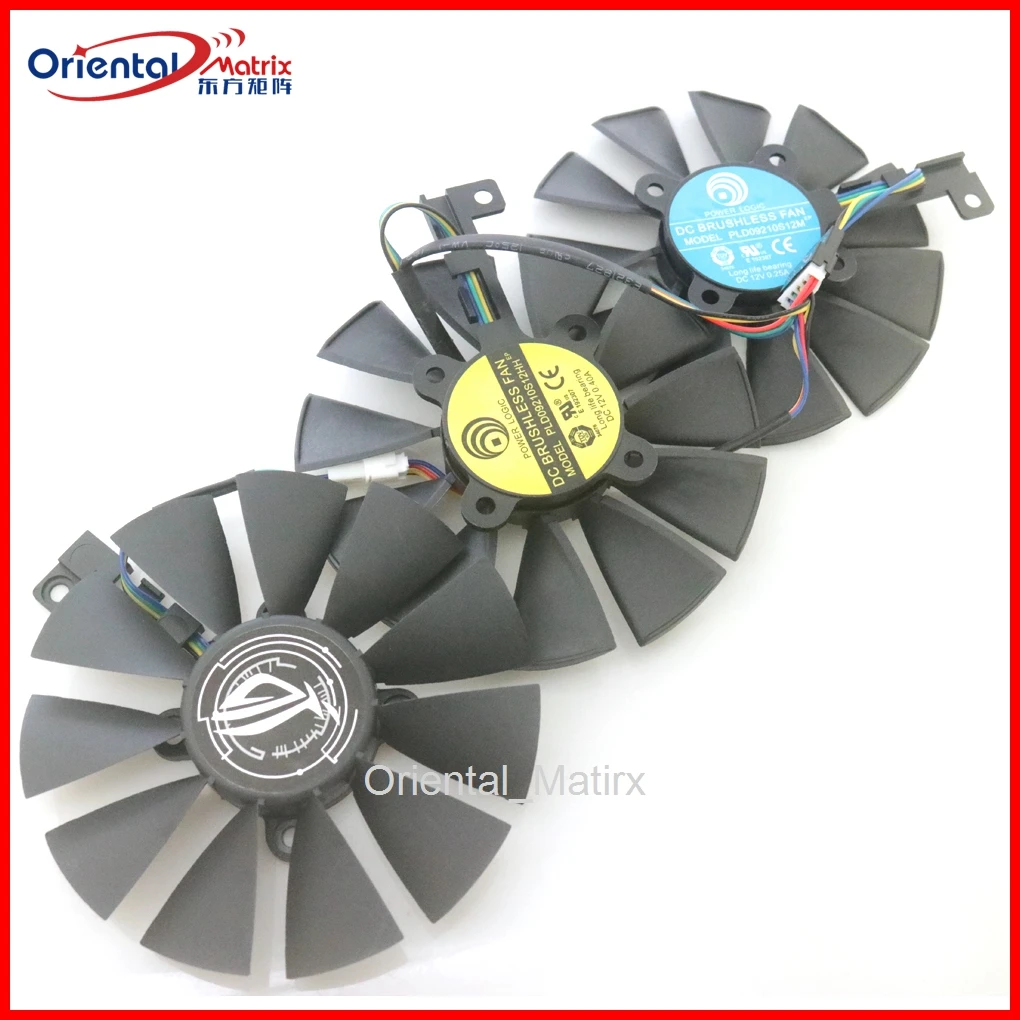 Nuovo 87 Millimetri Pld09210S12Hh Pld09210S12M Ventola Di Raffreddamento Per Asus Strix Gtx1060 Oc 1070 1080 Gtx 1080Ti Rx 480 Rtx2060 Grafica Ventola