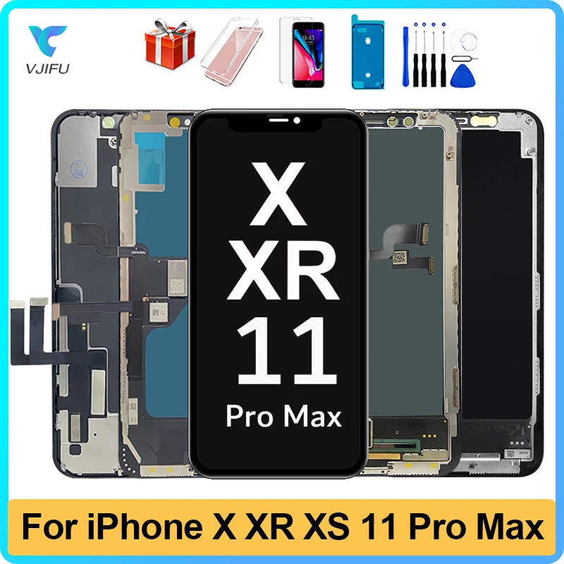 Incell Lcd Ecran Per Iphone X Xr Xs Max Display Oled Touch Screen Per Iphone 11 Pro Max Pantalla Sostituzione Digitizer Assembly