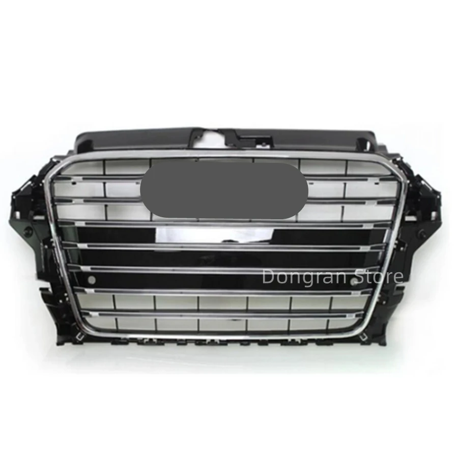 

Honeycomb Grill Mesh Gloss Black For Audi A3/S3 8V 2014 2015 2016 RS3 Quattro Style Hex Mesh Front Bumper Hood Grille