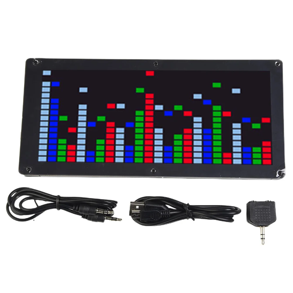 

Spectrum Indicator Music Spectrum Recording Studio 5V1A ABS Atmosphere Display C256 LED VFD Audio Universal 2022