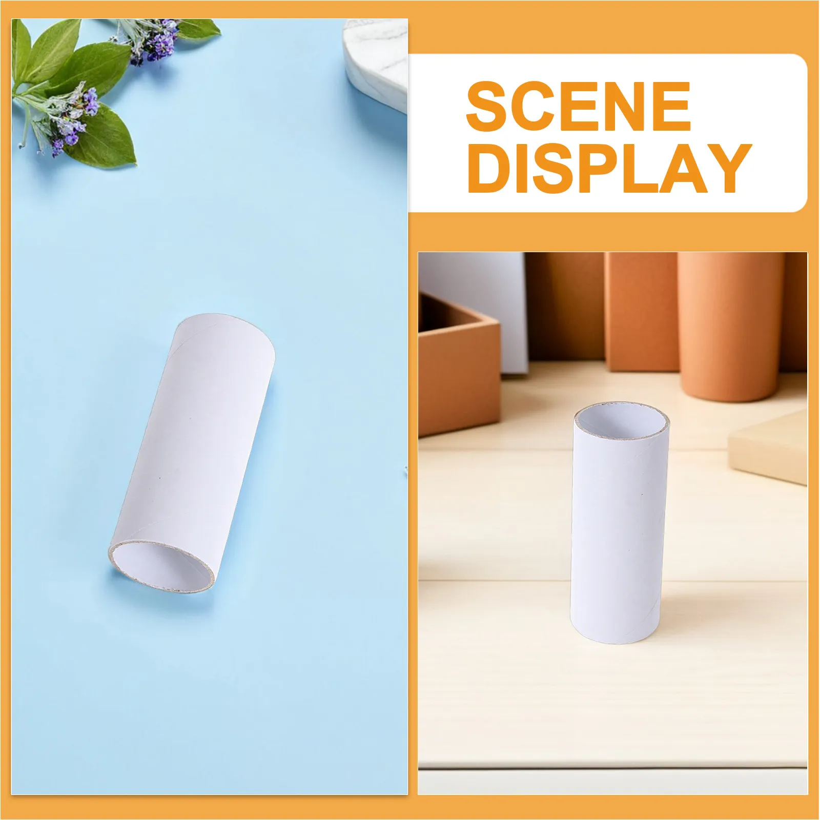 10Pcs 예술 배송 보관을위한 튼튼한 크래프트 종이 판지 튜브 그림 그리기 포스터 문서 공예 DIY 프로젝트 브라운