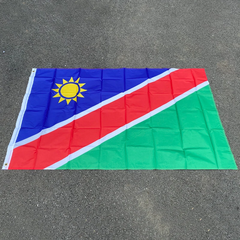 Aerxemrbrae флаг Намибии полиэфирная подвесная Республика Намибия баннер для украшения