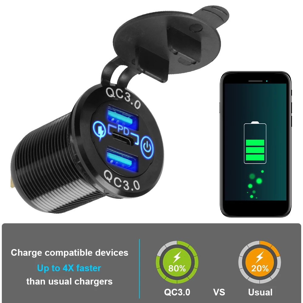 ġ ġ   PD Ÿ C Ʈ Ʈ ,  QC3.0 USB Ʈ, ڵ Ʈ  ڵ , 36W