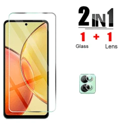 6 - in - 1 Tempered Glass Screen and Camera Protector Set for vivo Y51 (1pcs hd 1pcs lens)