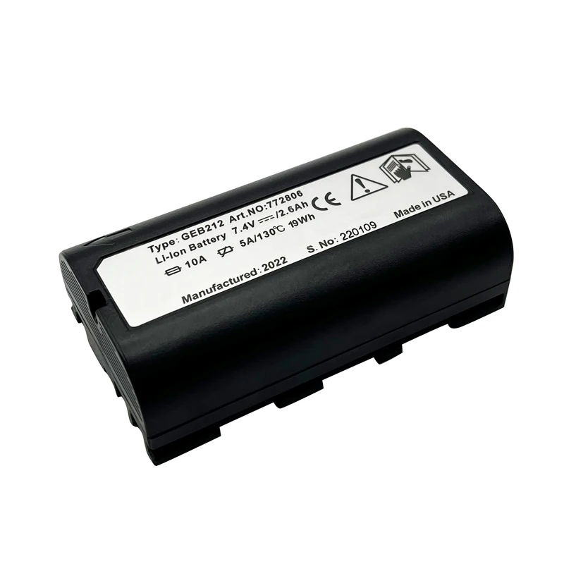 GEB212 for LEICA TPS1200 Series Total Stations / 900 Series GPS Battery 7.4V 260