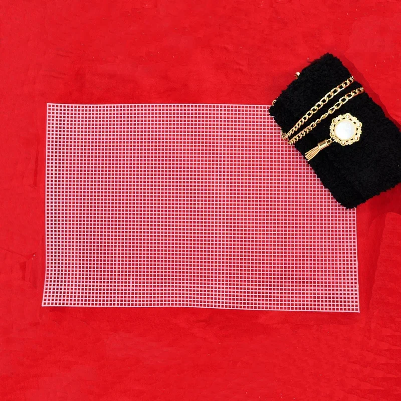 Handmade accessories Freely Cut DIY Plastic Mesh Handmade Crochet Bag Blanket Template Weaving Accessories Support Skeleton Embroidery Wall Painting