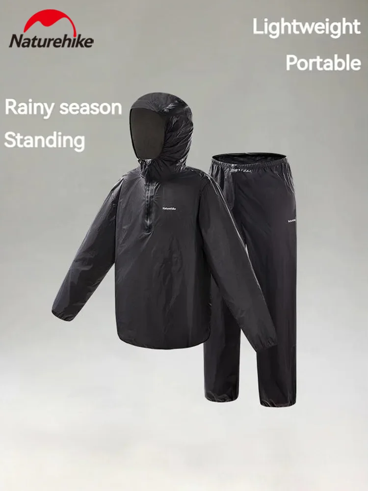 Naturehike Split Raincoat Set 220g Ultralight Portable Rainproof