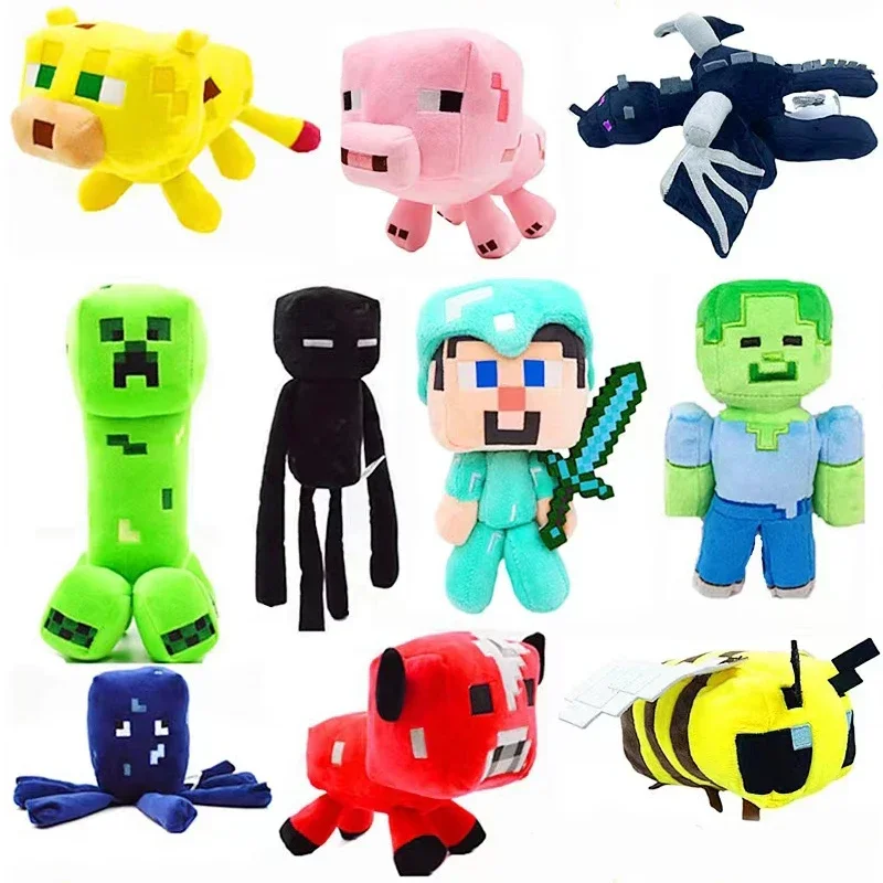 

World Child Doll Zombie Creeper Plush Doll Steve Plush Doll Andron Creeper Strange Shadow Dragon Birthday XMAS Gift