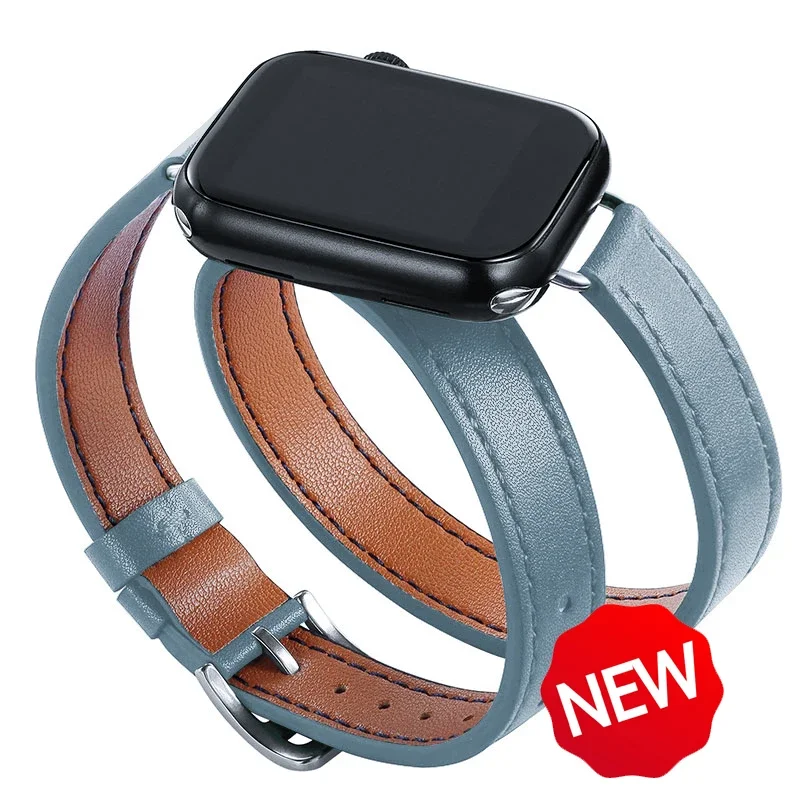 Elegant Double Tour Leather Strap