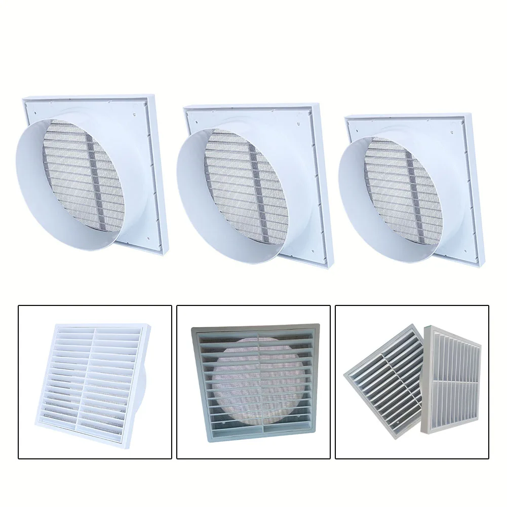 

Exterior Wall Air Vent Grille Pipeline Ventilation Grilles Cover Home Office Air Conditioner Ducting Outlet Plastic Grilles