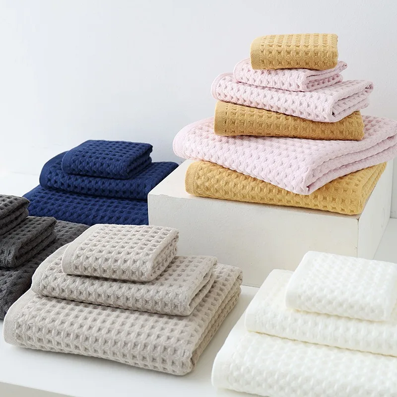 

100% Cotton BathTowel Japanese Style New Adult Bath Towel Pure Cotton Mesh Light Easy Drying Sports Travel Towel
