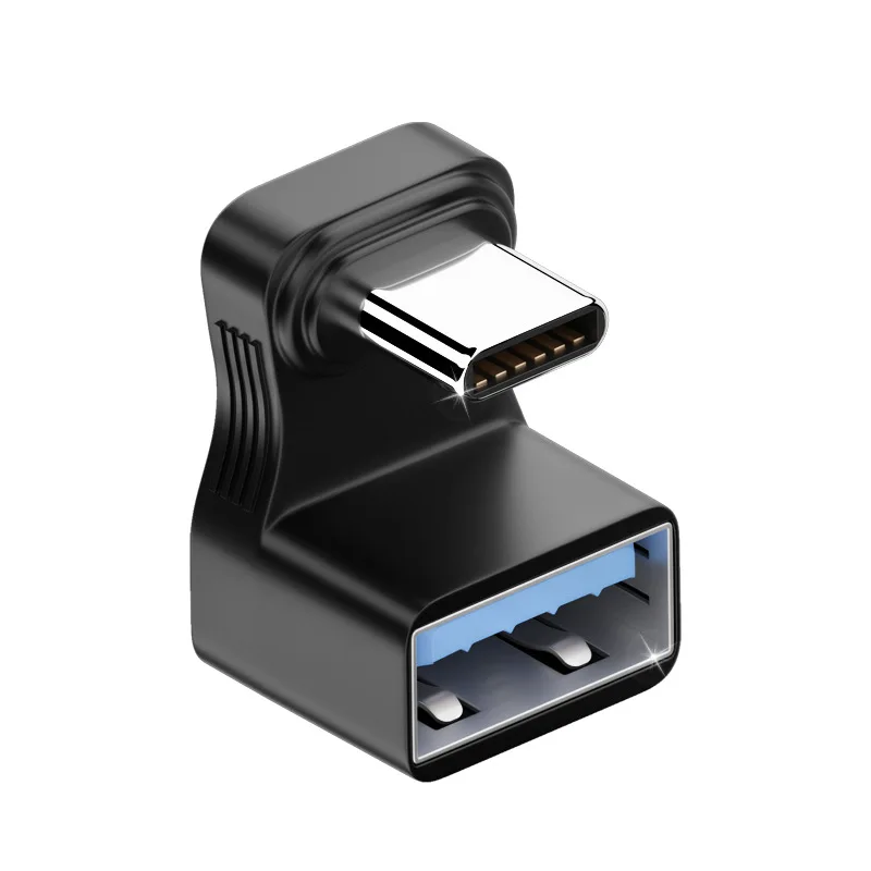 GELRHONR U-vormige USB C snellaadkabel, 180 graden USB 3.2 Gen2 kabel, Type- C stekker op stekker PD100W oplaadkabel, 10Gbps, 4K@60Hz, voor laptop, VR, telefoons, i/Pro Max (1M/3.2Ft